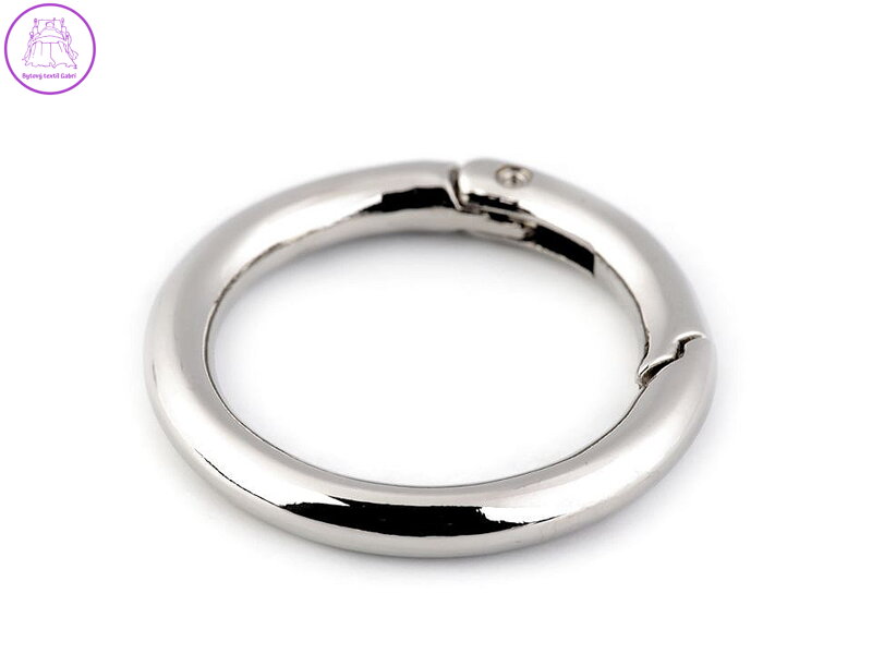 Karabina kulatá na kabelky / kroužek na klíče Ø34 mm Karabina kulatá na kabelky / kroužek na klíče Ø34 mm