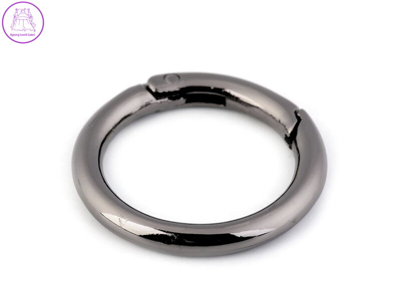 Karabina kulatá na kabelky / kroužek na klíče Ø34 mm