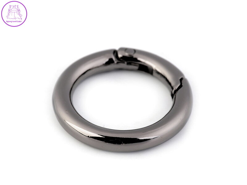 Karabina kulatá na kabelky / kroužek na klíče Ø25 mm