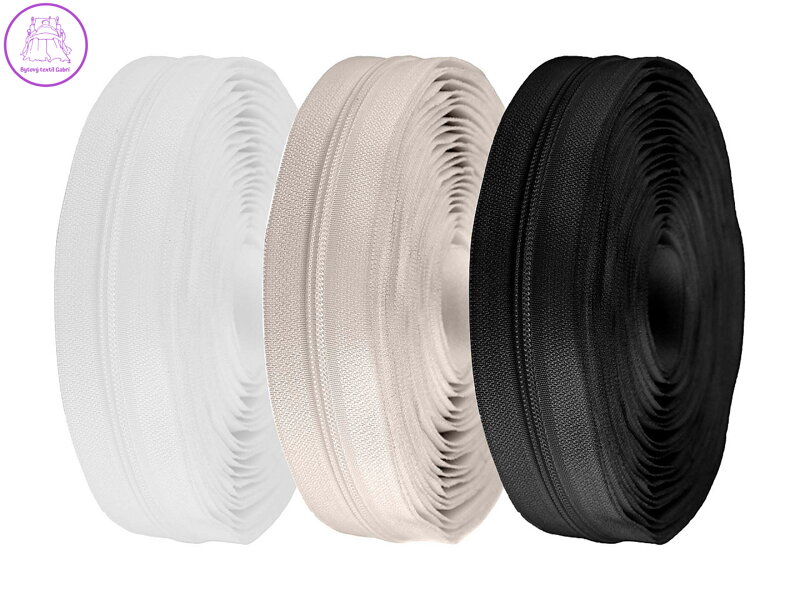 Zip spirálový šíře 3 mm metráž pro jezdce typu BX