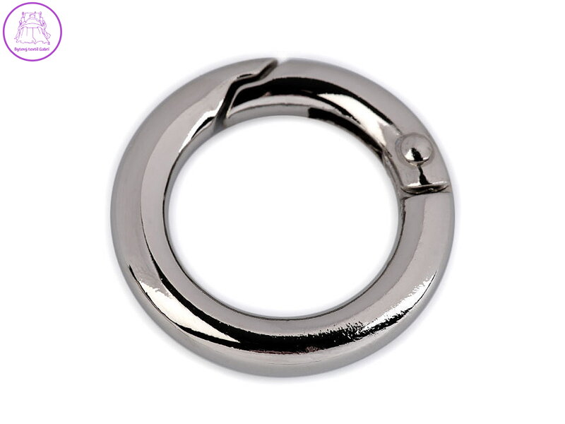 Karabina kulatá na kabelky / kroužek na klíče Ø18 mm