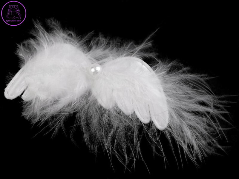 Dekorace andělská křídla s klipem 3 ks