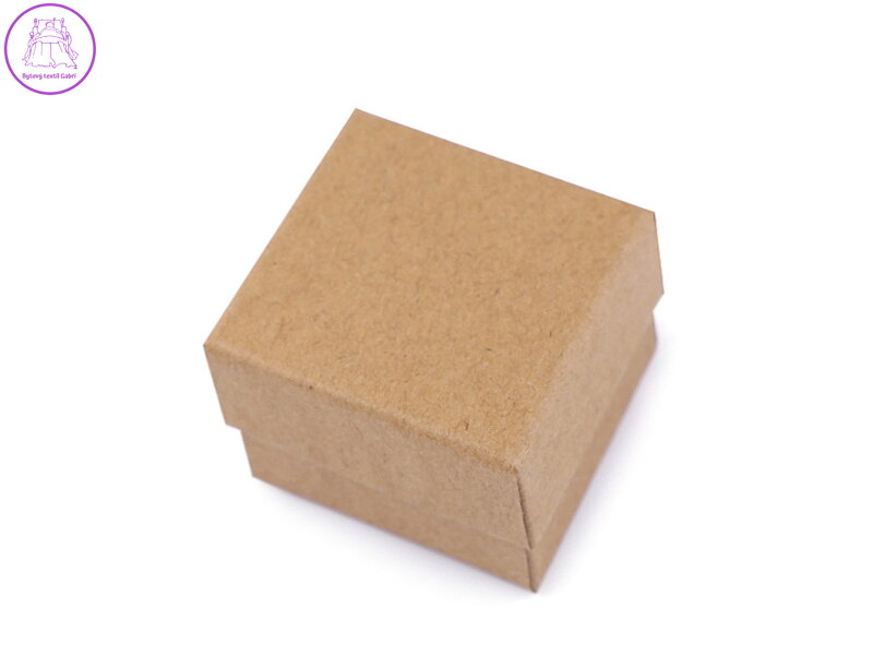 Krabička na šperky natural 5x5 cm Krabička na šperky natural 5x5 cm