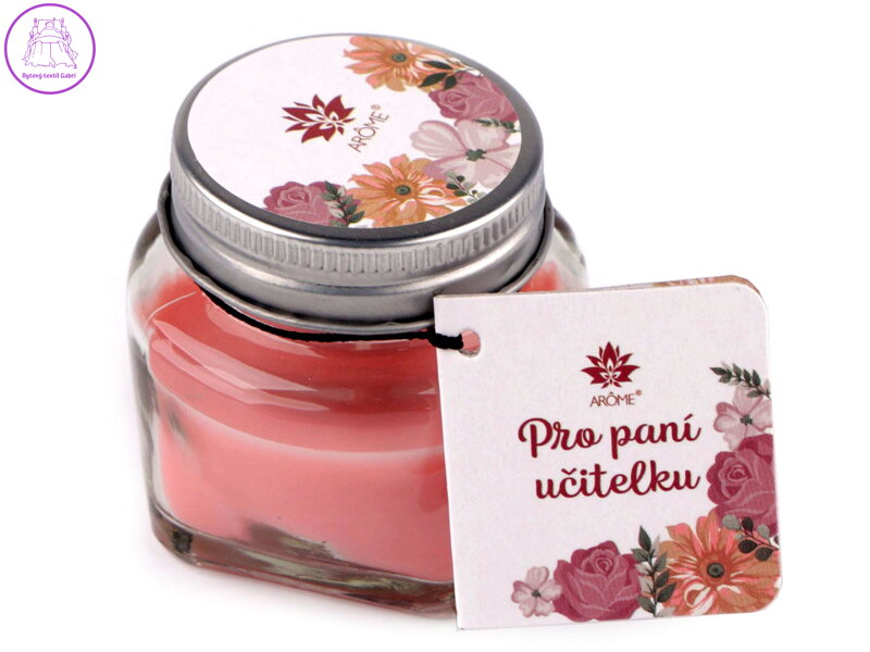 Malá vonná svíčka ve skle s jmenovkou 28 g Malá vonná svíčka ve skle s jmenovkou 28 g