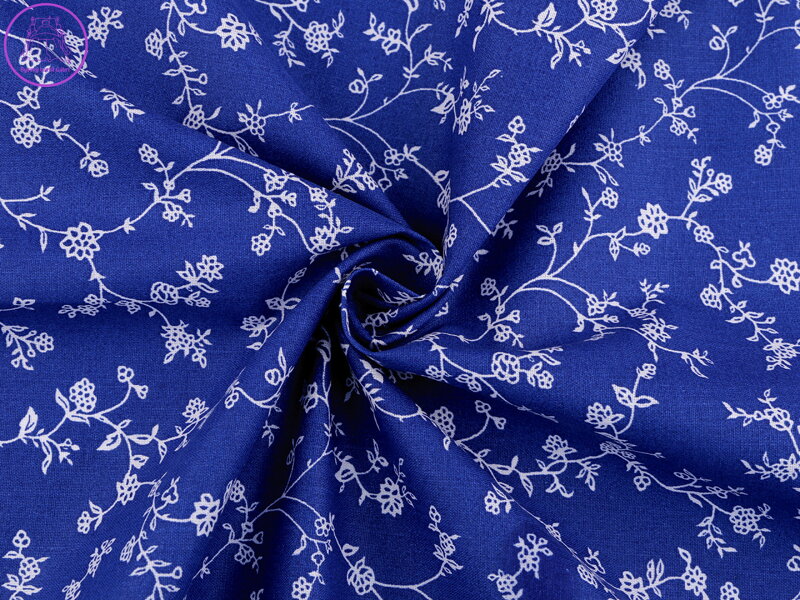 Bavlněná látka květy