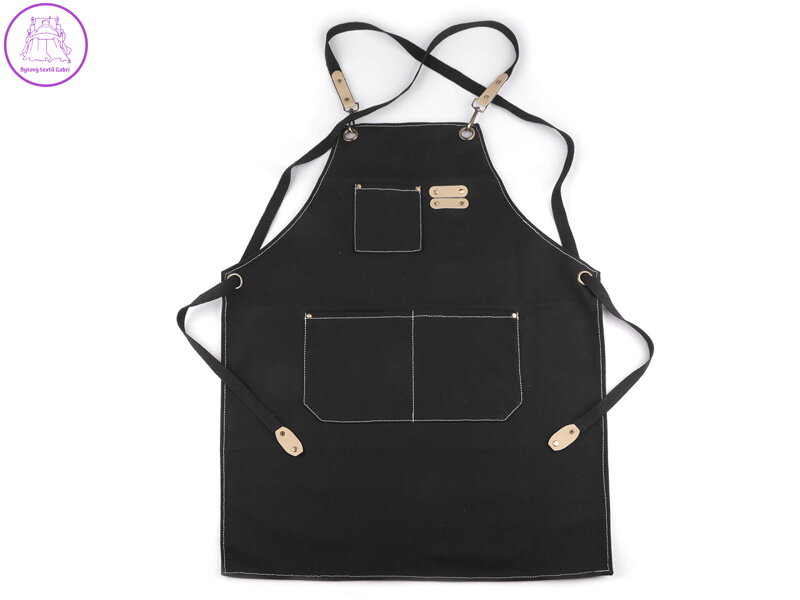 Zástěra profesionální nastavitelná z hrubé bavlny