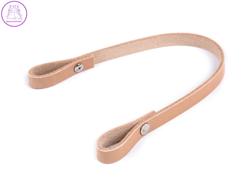 Kožené ucho na kabelku šíře 1 cm délka 30 cm