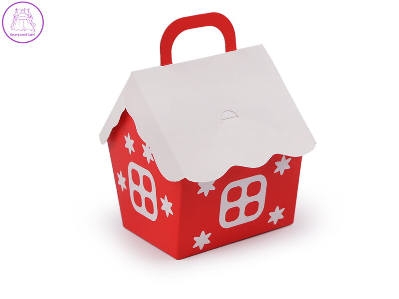 Vánoční dárková krabička domeček