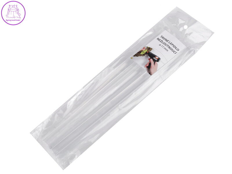 Tavné lepidlo Ø11 mm délka 25 cm nežloutnoucí Tavné lepidlo Ø11 mm délka 25 cm nežloutnoucí