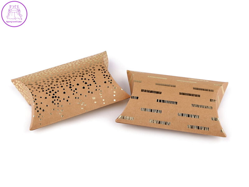 Dárková krabička s metalickým potiskem