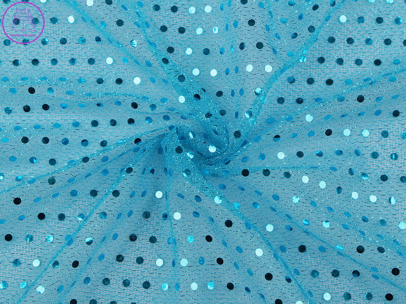 Tyl dekorační lurexový s flitry Tyl dekorační lurexový s flitry