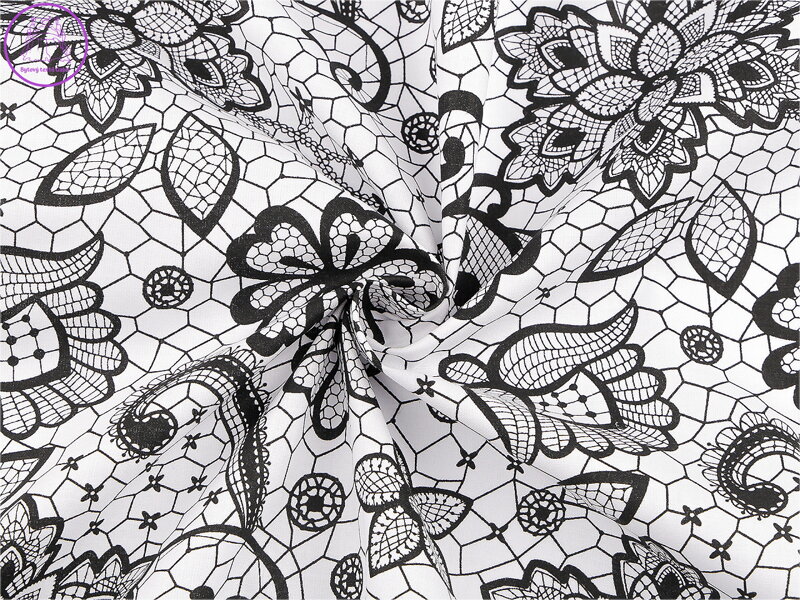 Bavlněná látka / plátno krajka