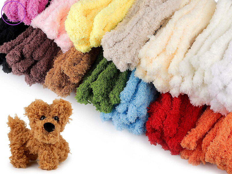 Jumbo mikroplyšové drátky na tvoření / výrobu zvířátek Ø20 mm délka 100 cm