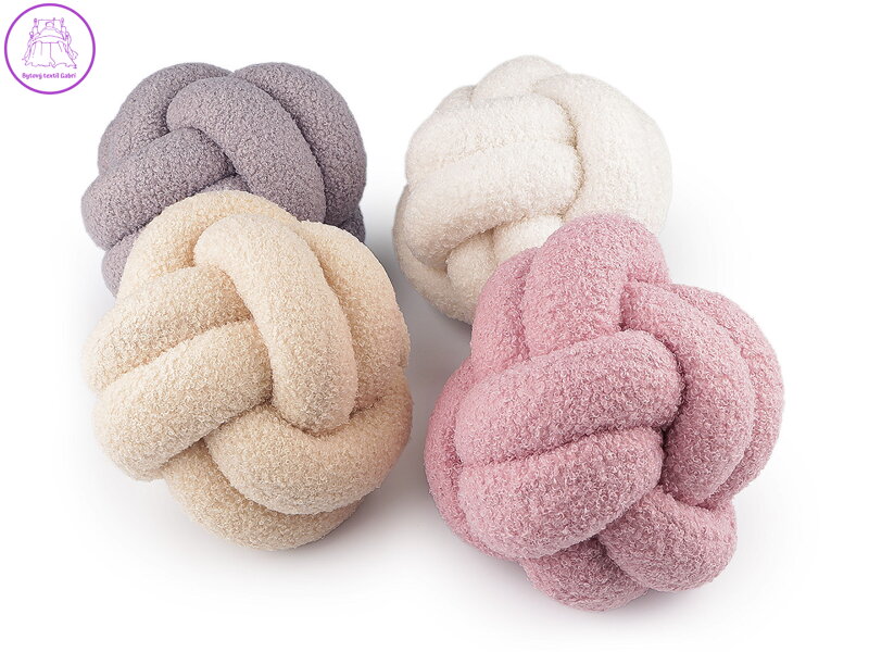 Dekorační polštář uzel boucle Ø20 cm Dekorační polštář uzel boucle Ø20 cm