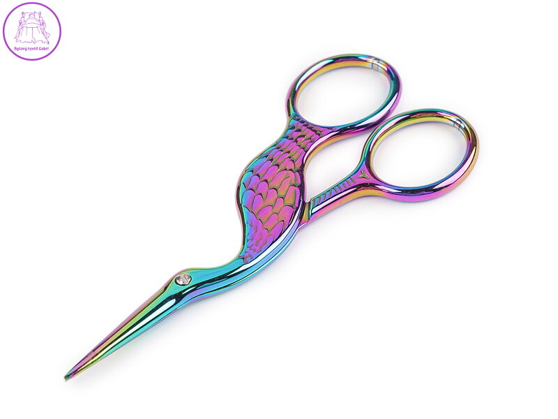 Nůžky vyšívací čáp délka 10 cm Nůžky vyšívací čáp délka 10 cm