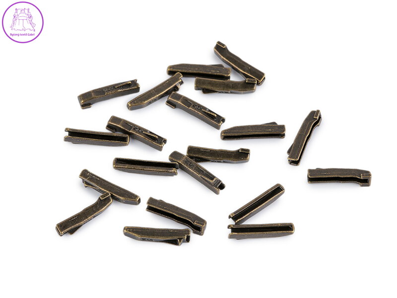 Spodní koncovka na opravu kovového dvoucestného zipu