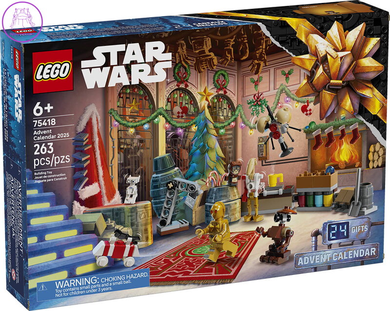 LEGO STAR WARS Adventní kalendář 2025 rozkládací s herní plochou