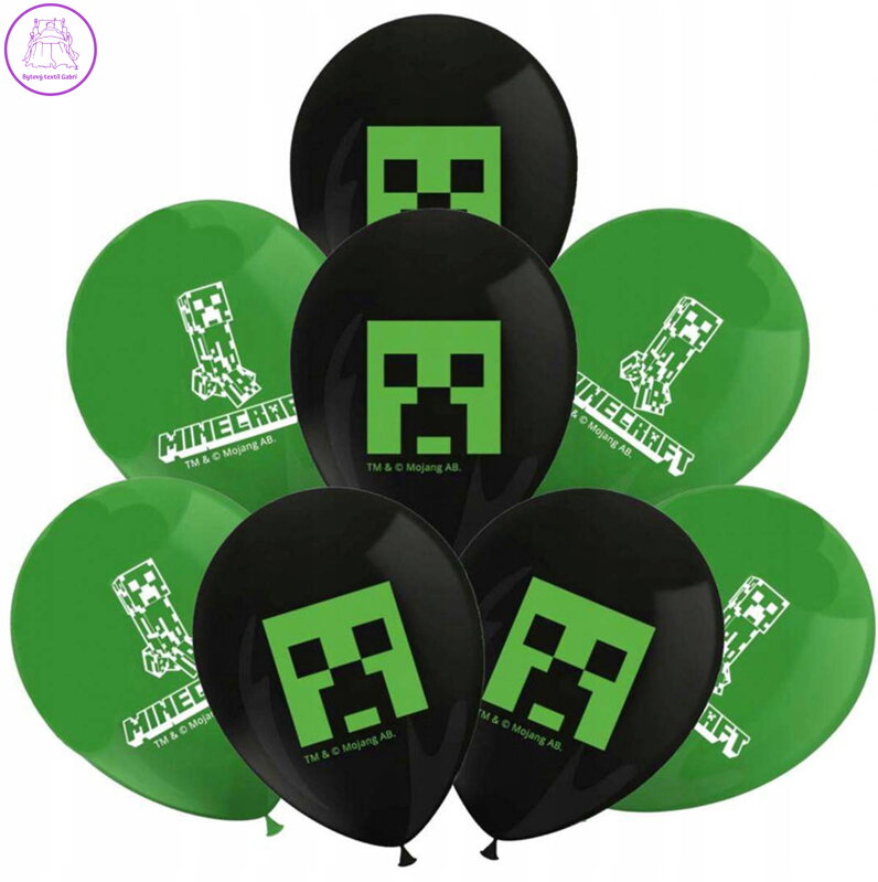 PROCOS Balónky nafukovací 28cm potisk MINECRAFT set 8ks