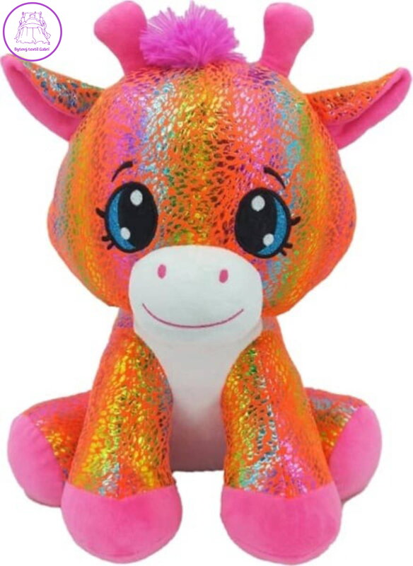 PLYŠ Žirafa Star Sparkle 37cm sedící oranžová *PLYŠOVÉ HRAČKY*