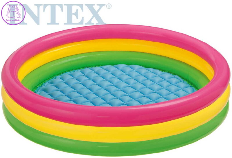INTEX Bazén dětský kulatý 147x33cm nafukovací brouzdaliště 57422