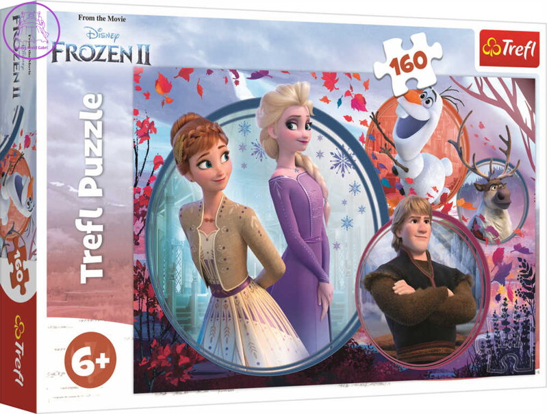 TREFL PUZZLE Frozen 2 Sesterské dobrodružství skládačka 41x27,5cm 160 dílků