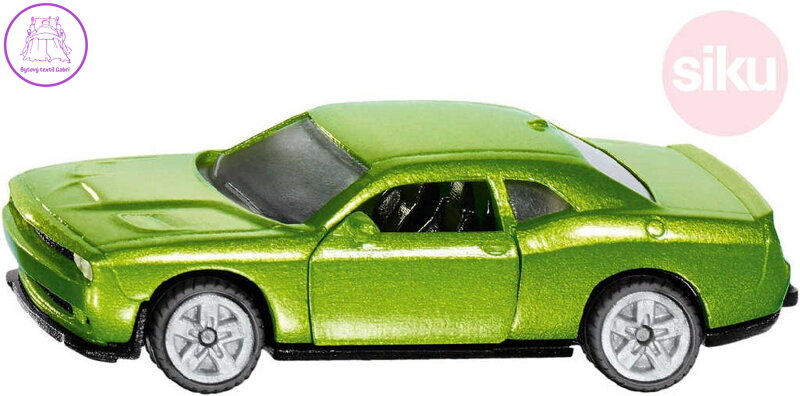 SIKU Auto osobní Dodge Challenger SRT Hellcat zelený model kov