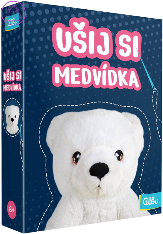 ALBI Ušij si medvídka kreativní set výroba plyšáka Lední medvídek