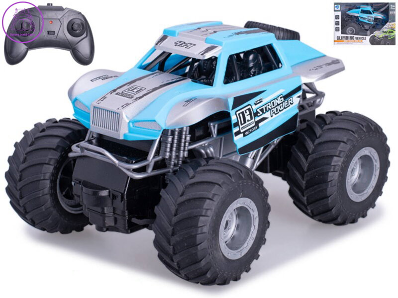RC Auto terénní velká kola na vysílačku 2,4GHz na baterie 2 barvy