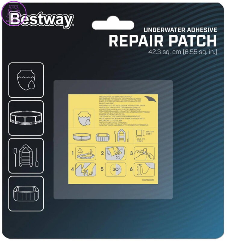 BESTWAY Záplaty lepící opravná sada na nafukovačky 62091