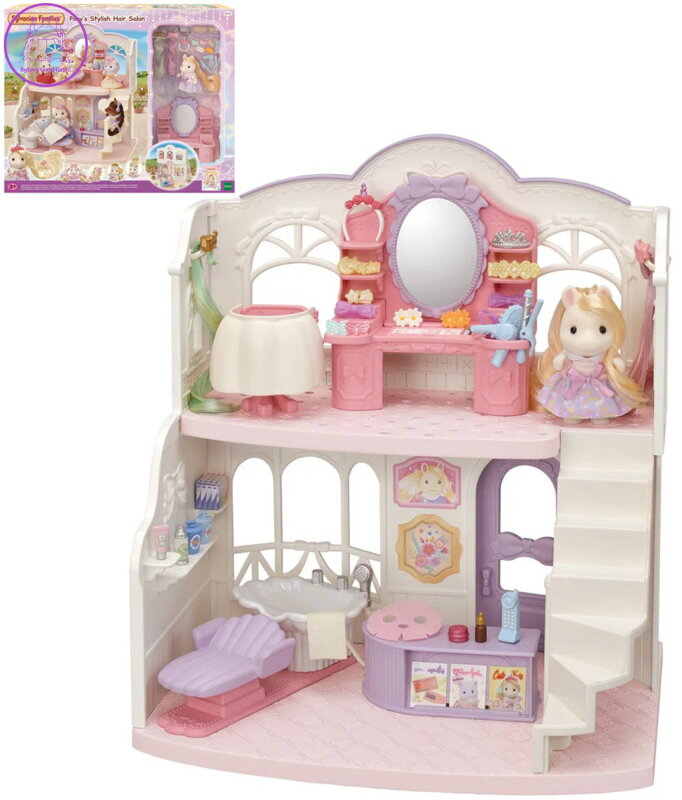 Sylvanian Families Kadeřnický salon pro poníky herní set s poníkem Sally a doplňky