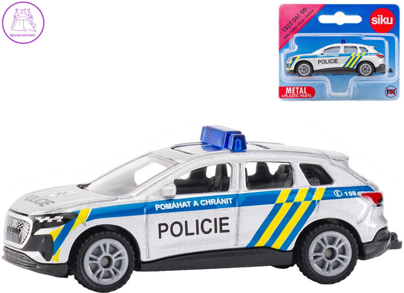 SIKU Auto Audi Q4 e-tron česká policie kovový model 1552