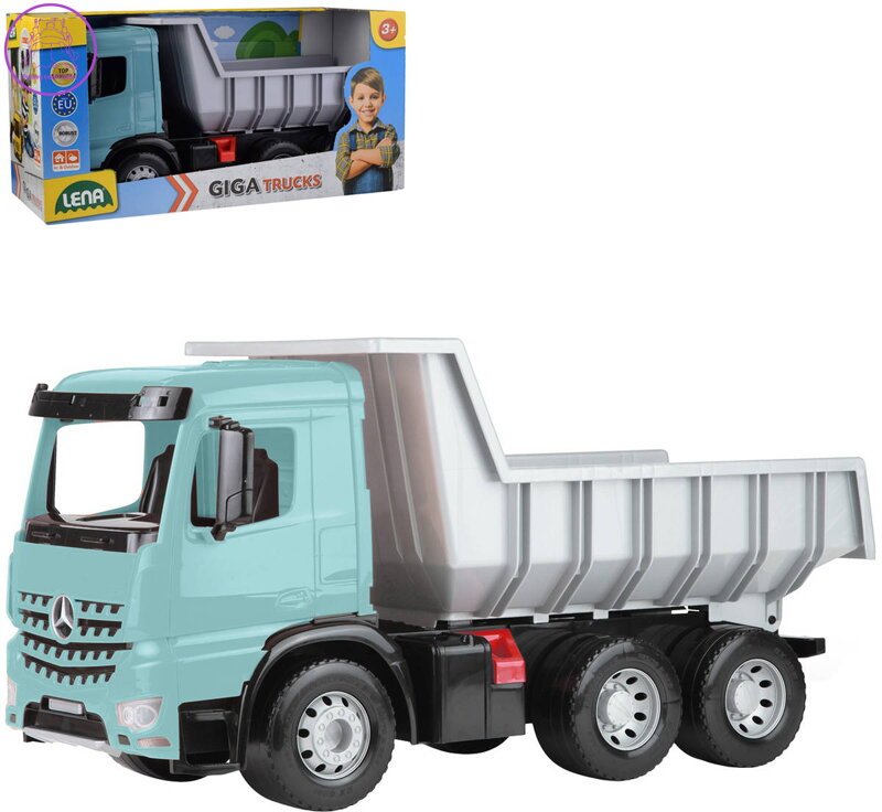 LENA GIGA TRUCKS Auto nákladní sklápěč Arocs tyrkysový funkční