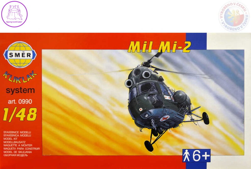 SMĚR Model helikoptéra VRTULNÍK Mi 2 1:48 (stavebnice vrtulníku) SMĚR Model helikoptéra VRTULNÍK Mi 2 1:48 (stavebnice vrtulníku)