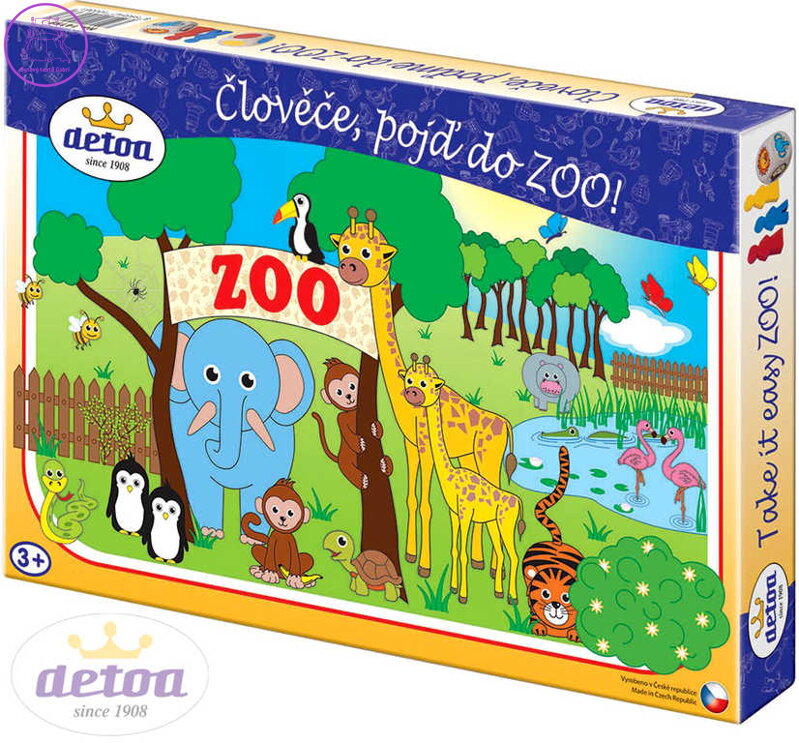 DETOA Hra Člověče pojď do ZOO! 2v1 *SPOLEČENSKÉ HRY*