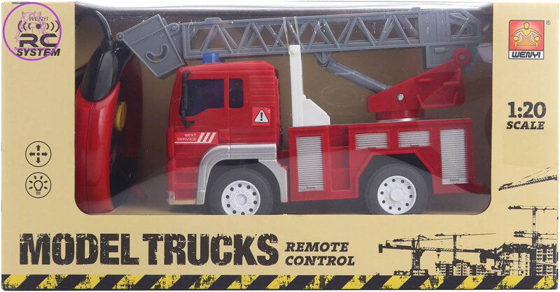 RC Auto požární na vysílačku 27MHz na baterie 1:20 Světlo