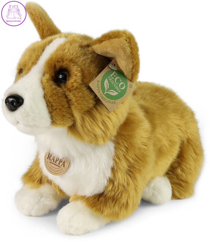PLYŠ Pes corgi 32cm ležící *PLYŠOVÉ HRAČKY*