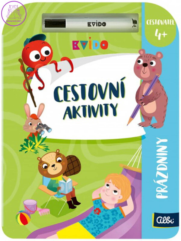 ALBI Kvído Cestovní aktivity Prázdniny tématický sešit s mazatelným fixem