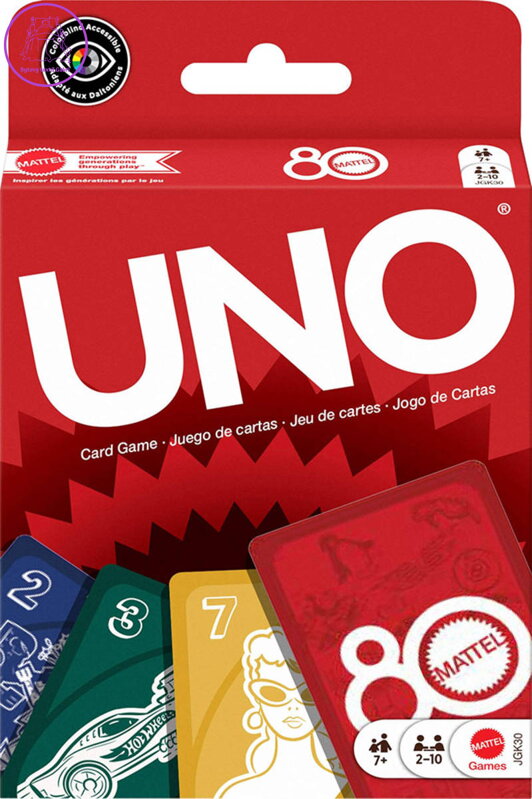 MATTEL Hra Uno karty 80. výročí *SPOLEČENSKÉ HRY*