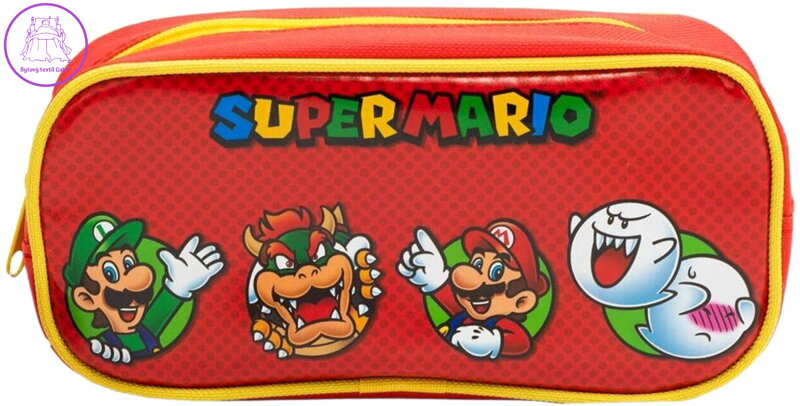 Penál Super Mario 22x11cm pouzdro na zip dětské školní potřeby Penál Super Mario 22x11cm pouzdro na zip dětské školní potřeby