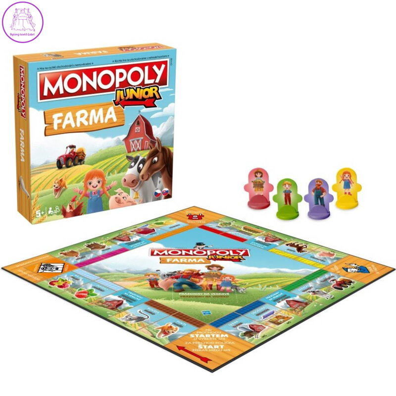 HASBRO Desková hra MONOPOLY Junior Farma CZ