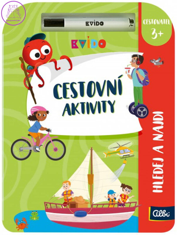 ALBI Kvído Cestovní aktivity Hledej a najdi tématický sešit s mazatelným fixem
