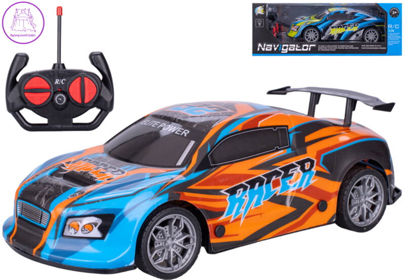 RC Auto závodní na vysílačku 27MHz na baterie Světlo Zvuk 2 barvy