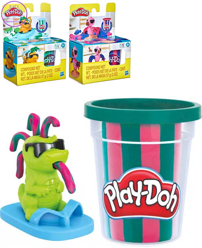 HASBRO PLAY-DOH Zábavní kamarádi set modelína s formičkami 3 druhy