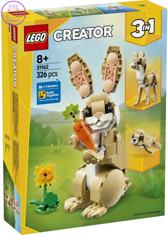 LEGO CREATOR Roztomilý králíček 3v1 31162 STAVEBNICE