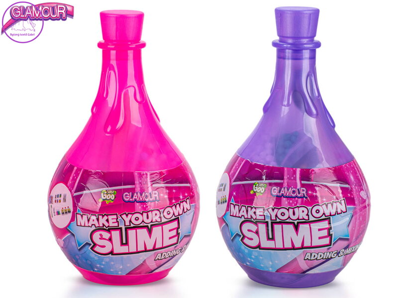 Sada výroba vlastního slizu Glamour v láhvi 2 barvy
