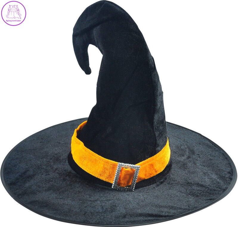 KARNEVAL Klobouk čarodějnický černý *KARNEVALOVÝ DOPLNĚK*