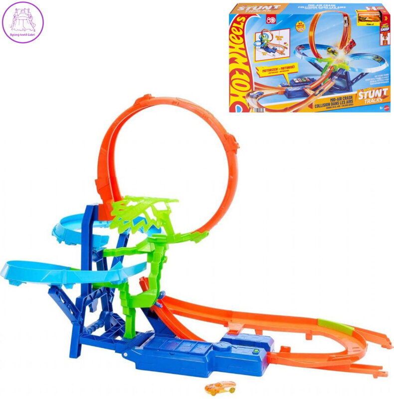 MATTEL HOT WHEELS Stunt Tracks srážka ve vzduchu set s autíčkem