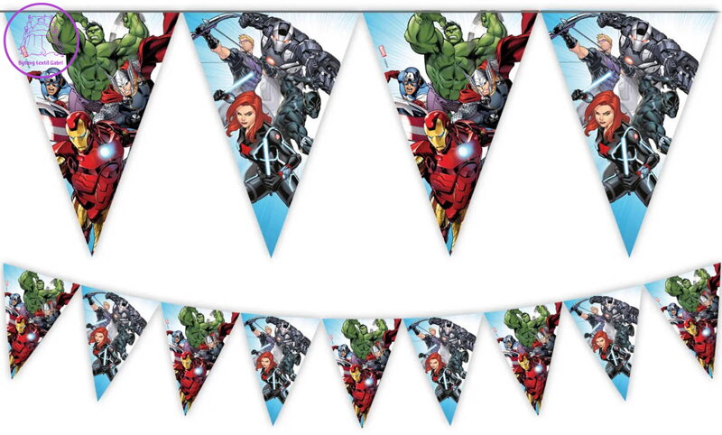 PROCOS Girlanda vlaječková Avengers ozdobný závěs dekorace na párty