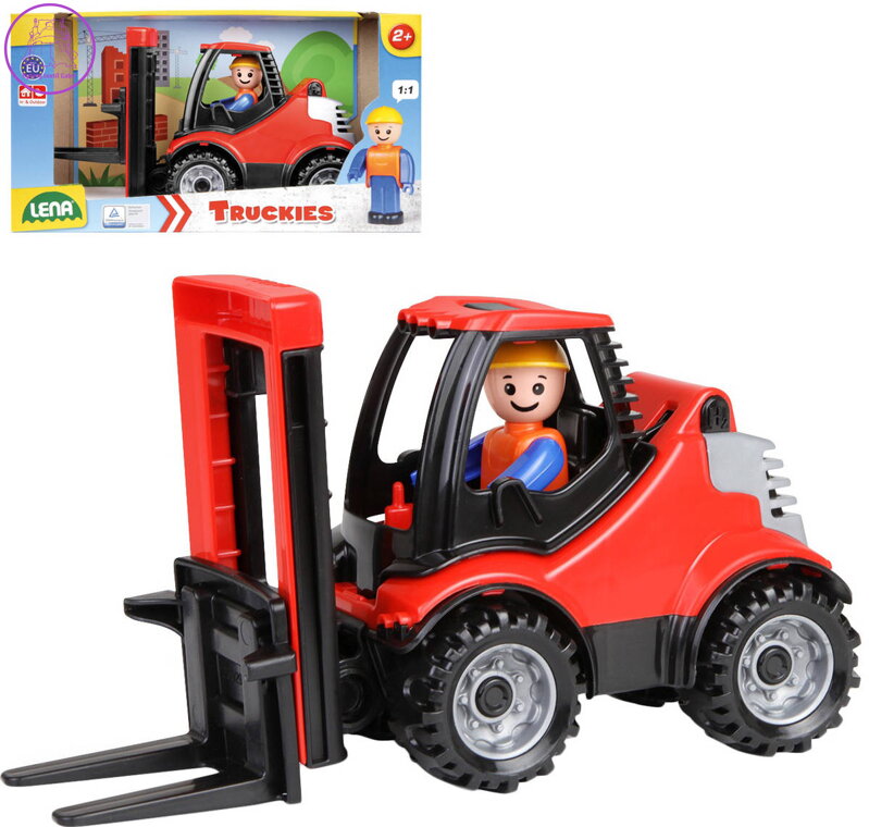 LENA Truckies baby vysokozdvižný vozík set s aktivním panáčkem 01627