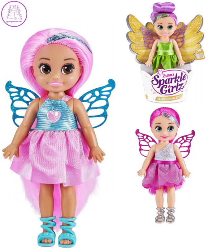 Sparkle Girlz panenka s křídly 12cm víla malá v kornoutu 4 druhy
